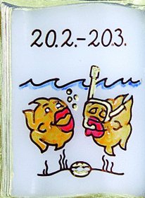 Wachsbuch Sternzeichen Fische 20.2 - 20.3.