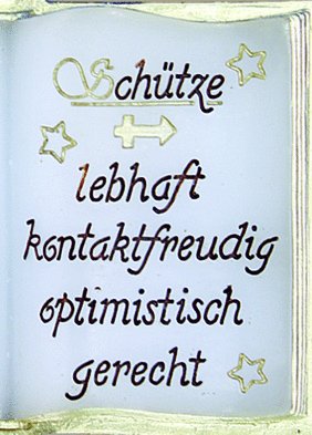 Wachsbuch Sternzeichen Schütze 23.11. - 21.12.